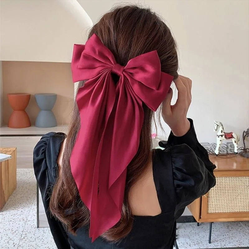 Rosy's Chiffon Bow Hair Clip