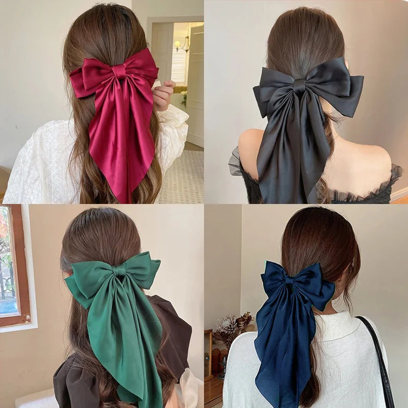 Rosy's Chiffon Bow Hair Clip