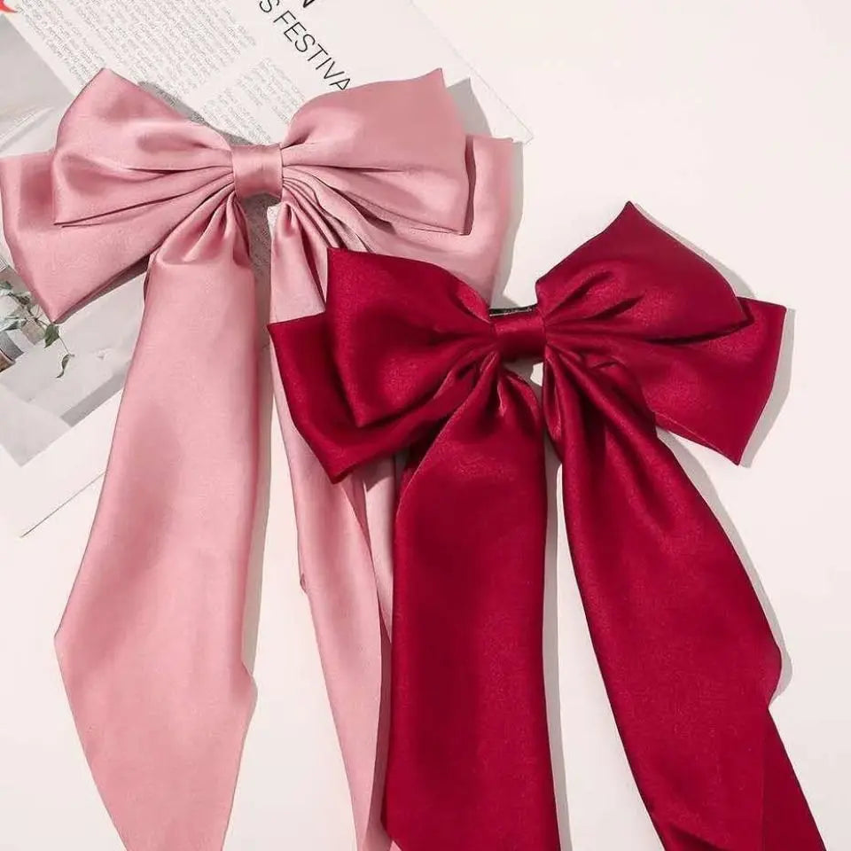 Rosy's Chiffon Bow Hair Clip