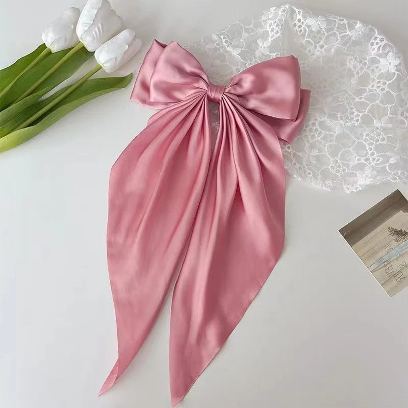 Rosy's Chiffon Bow Hair Clip
