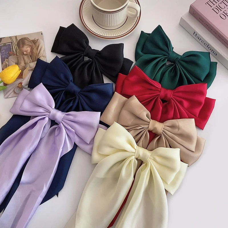 Rosy's Chiffon Bow Hair Clip
