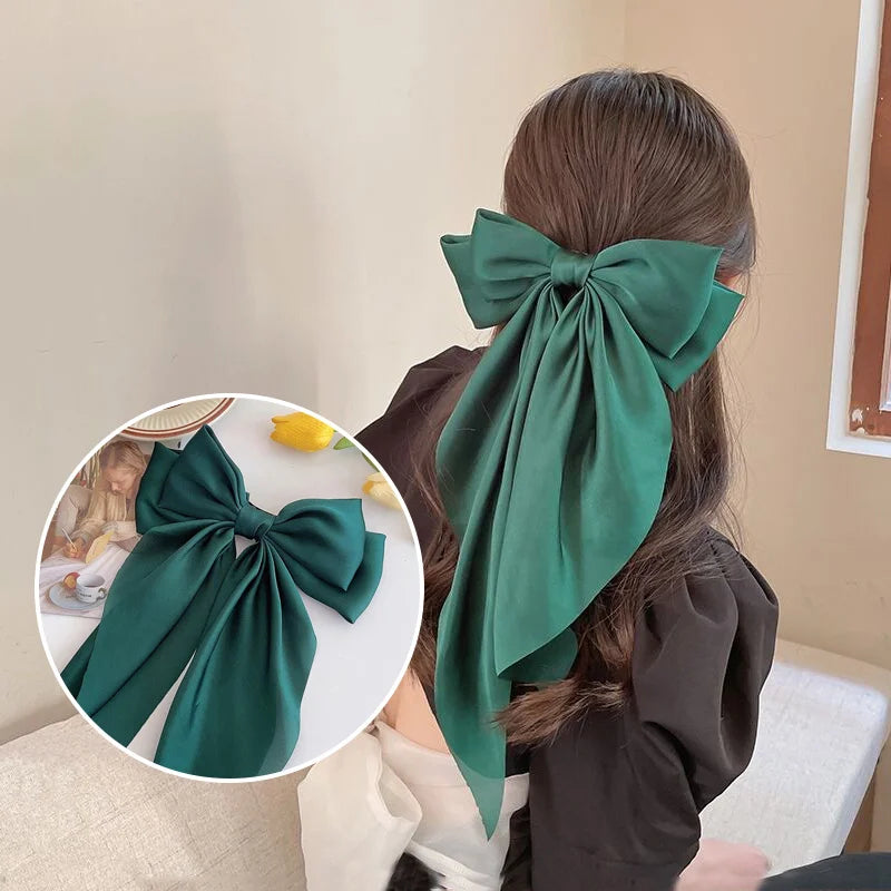 Rosy's Chiffon Bow Hair Clip